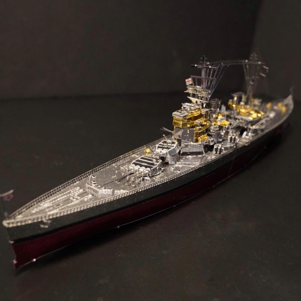 Mô Hình Lắp Ghép 3D Kim Loại Tự Ráp Piececool Thiết Giáp Hạm HMS Prince Of Wales - Chưa Lắp