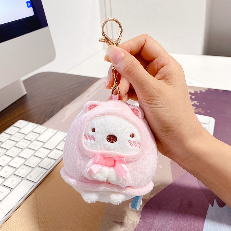 Móc Khóa Đồ Chơi Búp Bê Sumikko Gurashi Nhồi Bông Dễ Thương