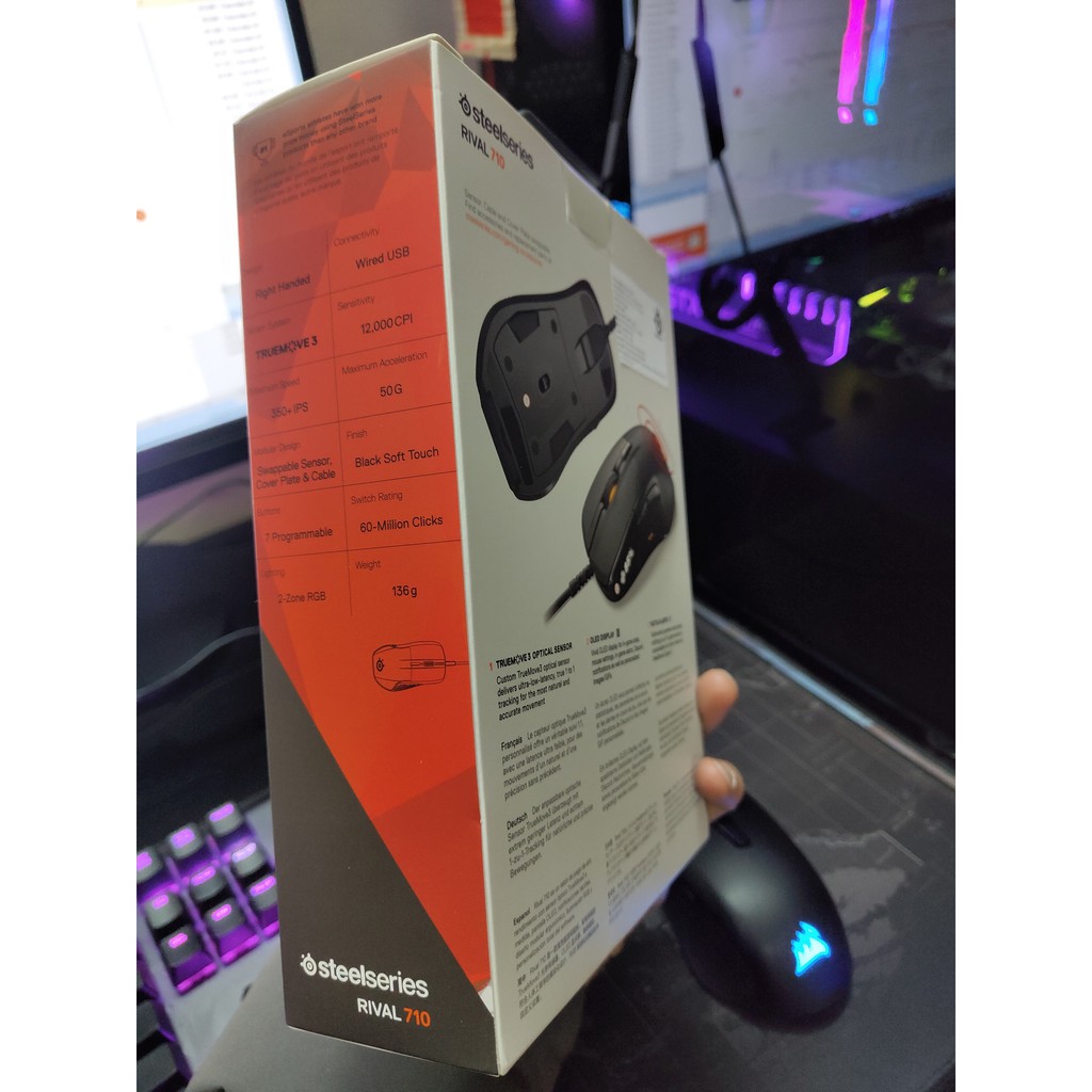 Chuột Steelseries RIVAL 710 - OLED Gaming Full Immersion Meets Ultimate Performance