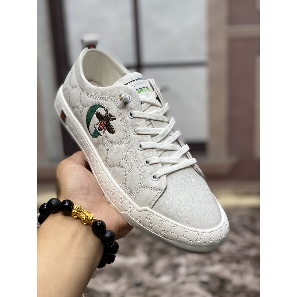 Giày sneakers nam da thật GUCCI GG GC thiết kế thanh lịch và nhẹ nhàngmang đến cảm giác thoải mái