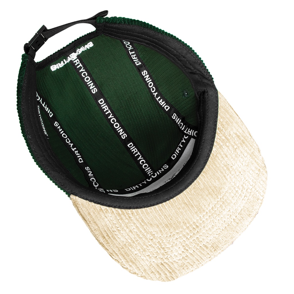 DirtyCoins Nón Corduroy 5 Panels Cap - Green