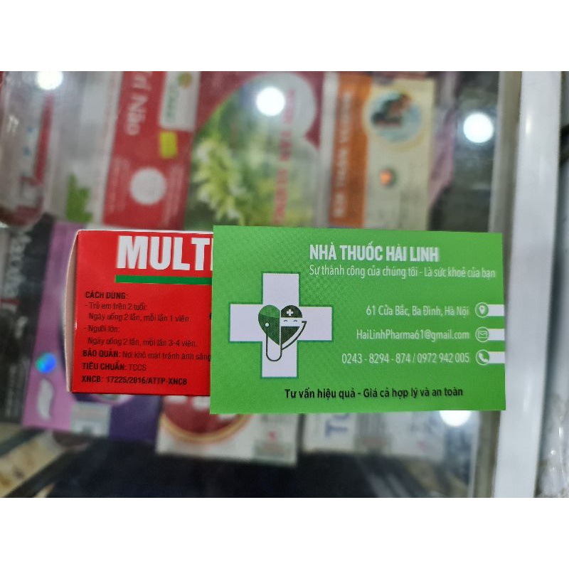 Multivitamin Đại Uy  - Giúp bổ sung Vitamin B1, B2, B5, B6, PP - tăng cường bồi bổ sức khỏe