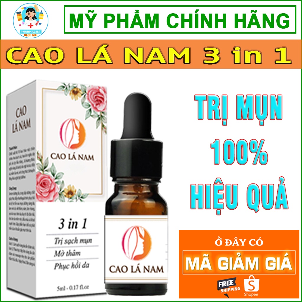 CAO LÁ NAM 3 IN 1 - Đánh bay mụn sau 7 ngày