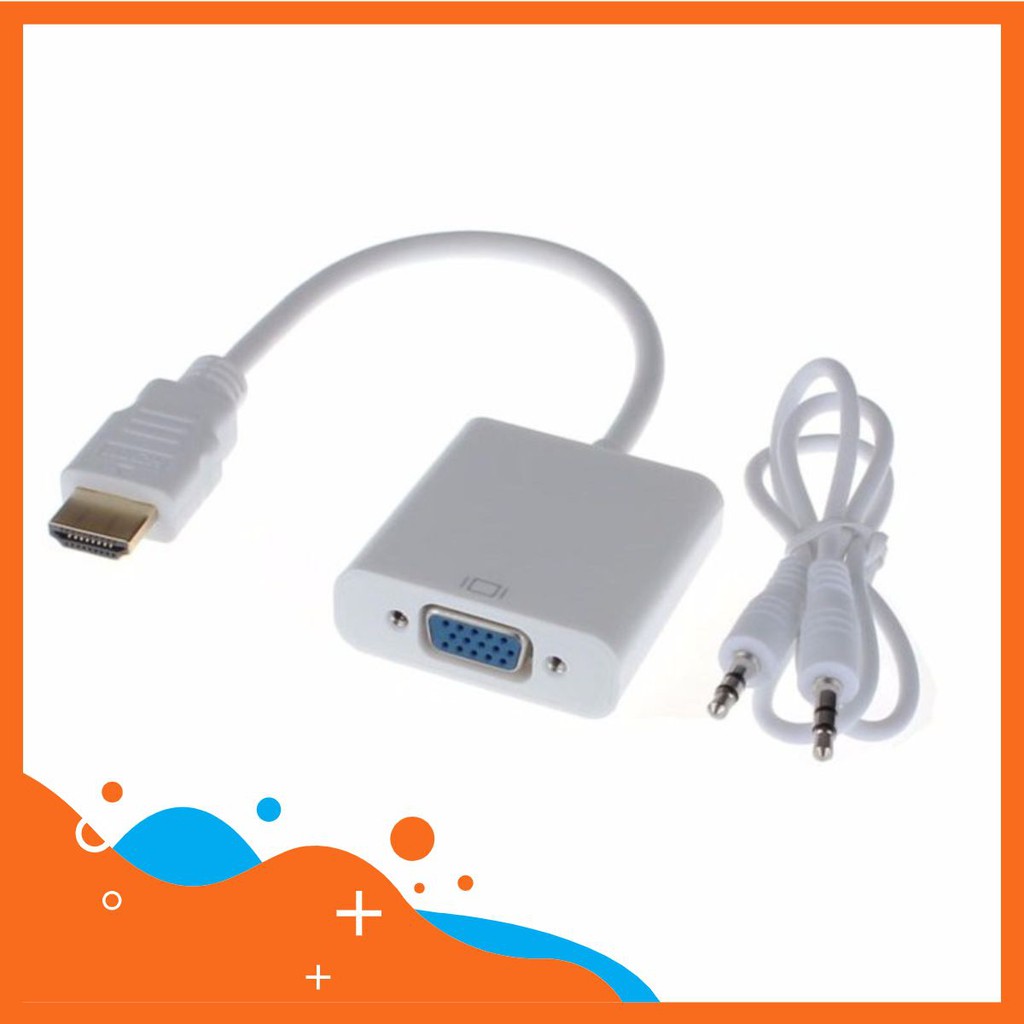 Cáp chuyển đổi HDMI to VGA Micro HDMI VGA Audio dây chuyển đổi chất lượng cao Full 1080P ADOO