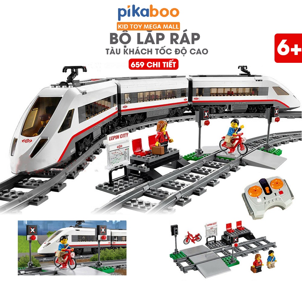 Đồ chơi lắp ráp Pikaboo cao cấp cỡ to tặng rubik 4x4 thiết kế từ nhựa ABS cao cấp an toan cho trẻ em