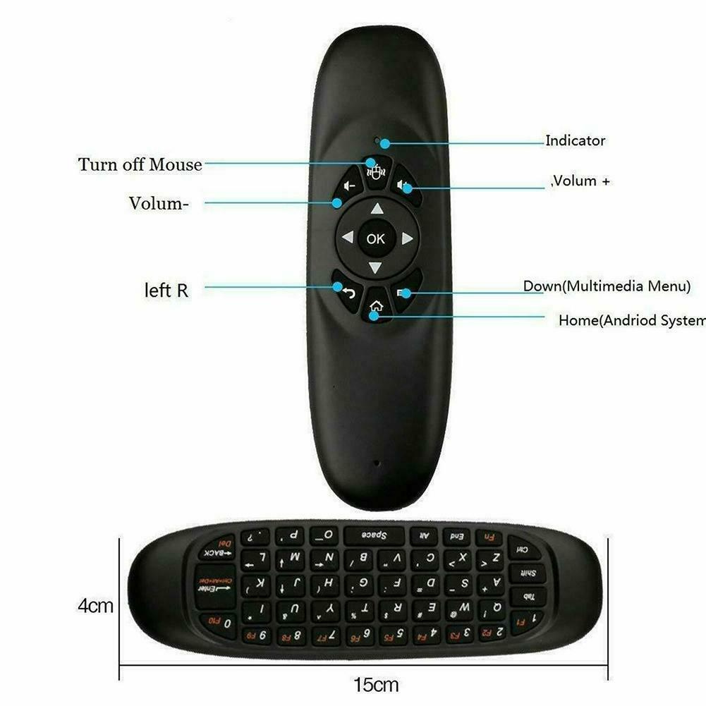 Mini 2.4G remote control wireless keyboard air mouse, suitable For PC Android smart BOX TV U4B4