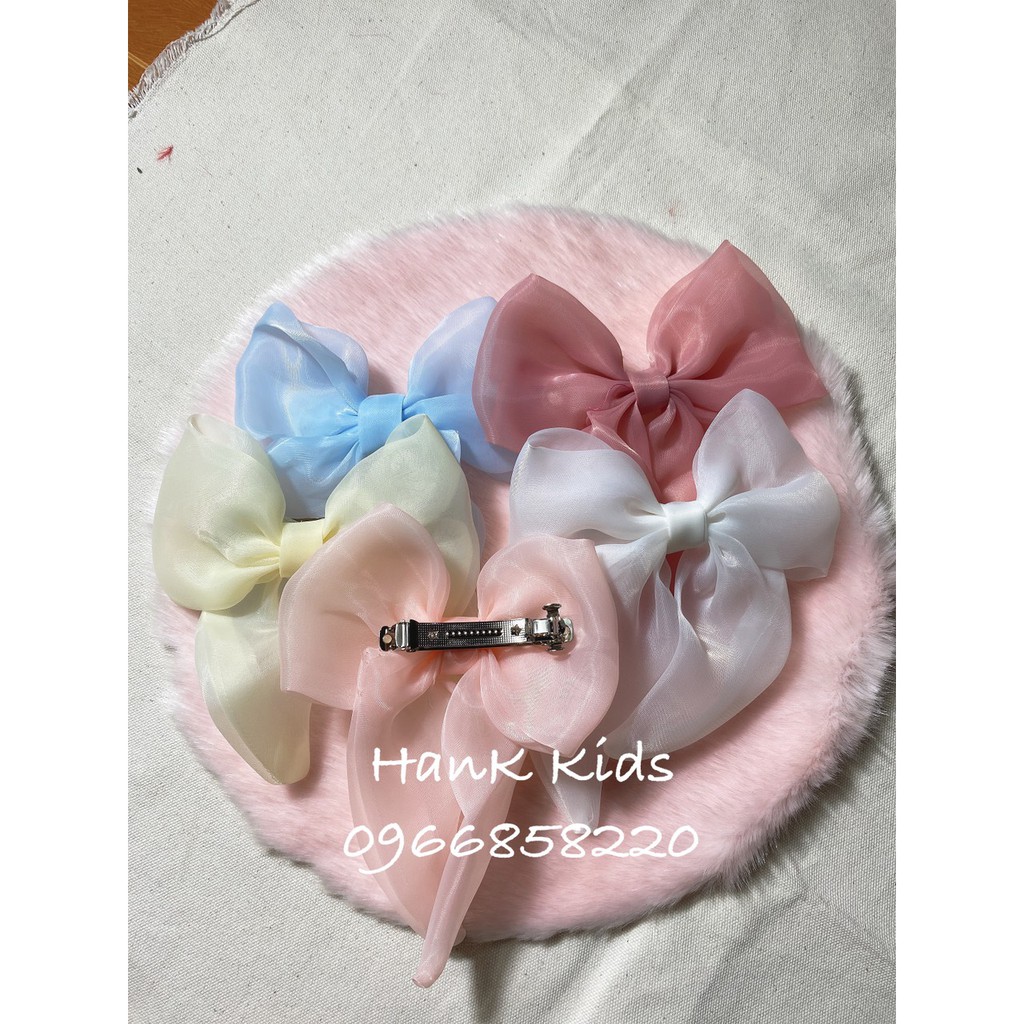 kẹp tóc công chúa đủ màu, cặp tóc hình nơ dễ thương P1 - HanK Kids