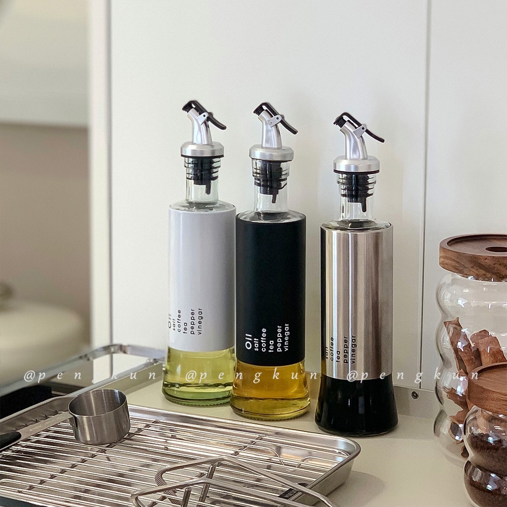 Nút Chặn Chai Dầu Ô Liu / Giấm / Nước Sốt Chống Rò Rỉ Có Nắp Đậy Kín Cho Nhà Bếp