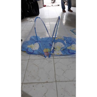 Mùng chụp tự bung chống muỗi cho bé (có nệm lót)