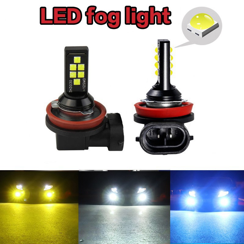 Bóng đèn LED H1 H3 H4 H7 H11 H8 siêu sáng 3030 SDM 9005 9006 DC 12V cho xe hơi