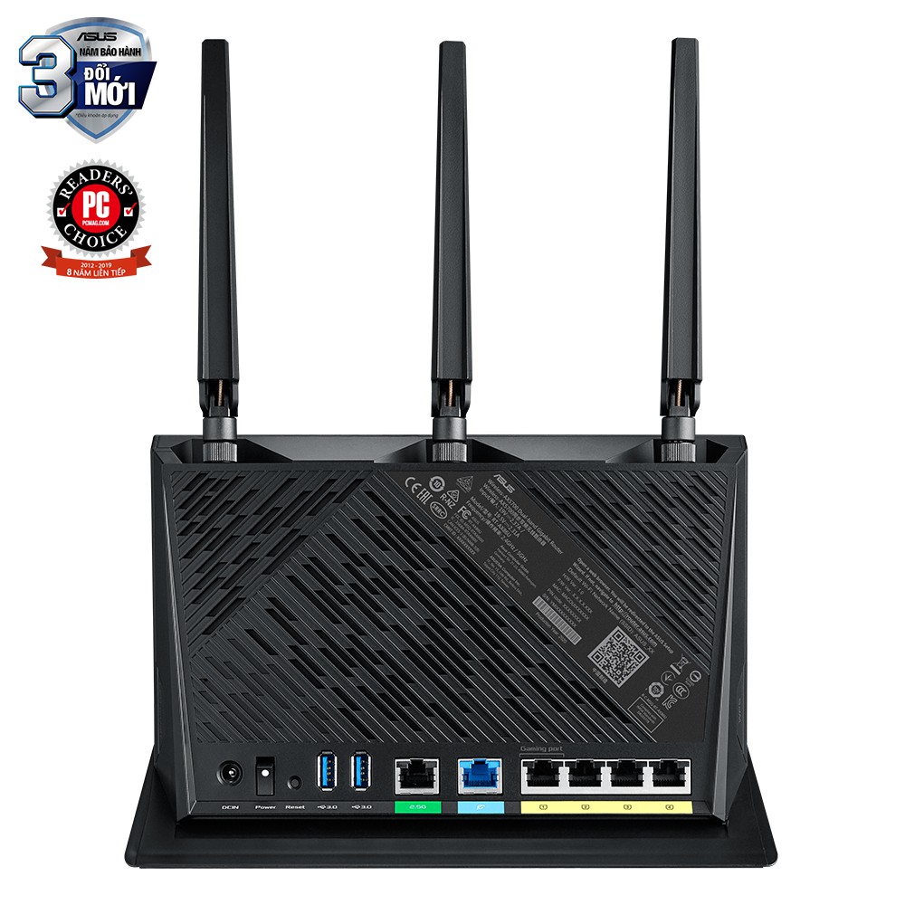 Router Wifi ASUS RT-AX86U Hai Băng Tần, Chuẩn AX5700 (Chuyên Cho Game Di Động)- Hàng Chính Hãng