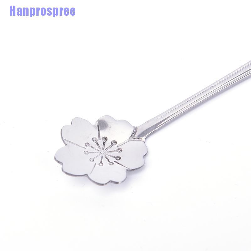 [Hàng mới về] Muỗng cà phê hình bông hoa bằng thép không gỉ