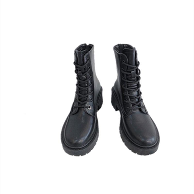 [ORDER] Boot nữ màu đen cổ cao phong cách Anh 2020 - Ảnh thật