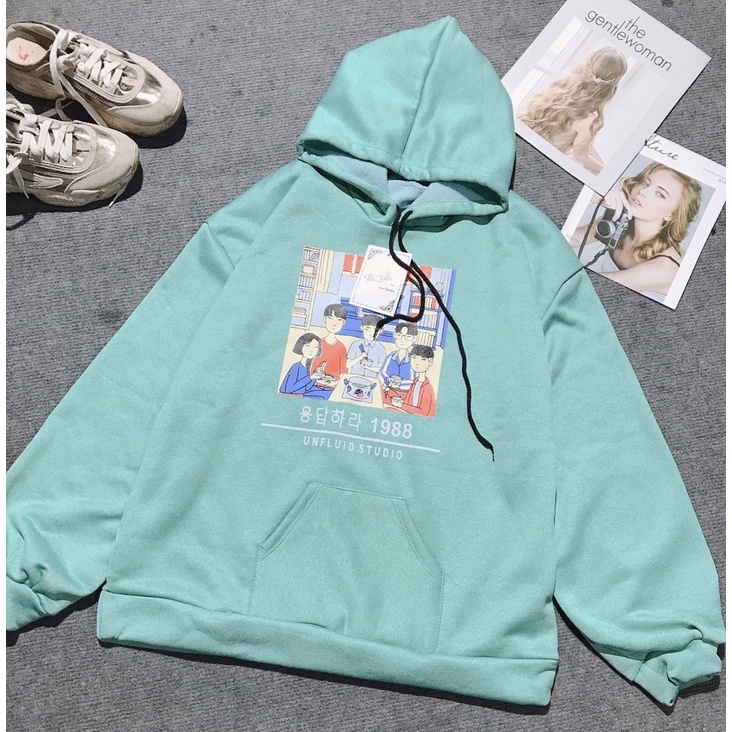 Áo Hoodie phong cách Ulzzang Hàn Quốc tay dài họa tiết in hình The 1988 cá tính CoolZ CZ1121 | WebRaoVat - webraovat.net.vn