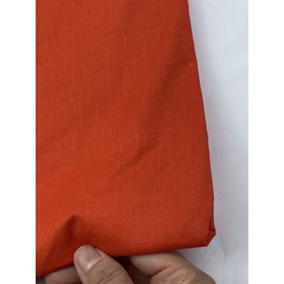 Vải Thô đỏ cam may sơ mi, thô may đầm, thô 100% cotton mềm, ít nhăn