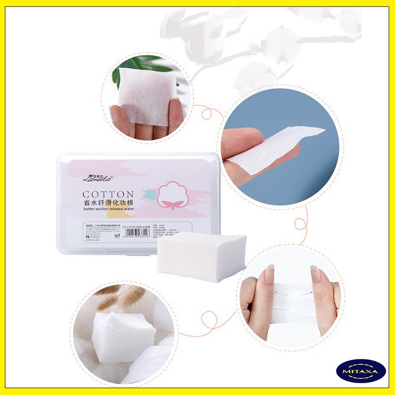 Bông tẩy trang Lameila cotton, hộp 1000 miếng | BigBuy360 - bigbuy360.vn