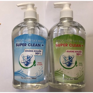 (XẢ HÀNG) Nước rửa tay khô - 500ml - Super Clean +