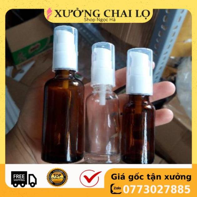 Chai Chiết Mĩ Phẩm ❤ RẺ VÔ ĐỊCH ❤ Chai thủy tinh xịt giọt 5ml,10ml chiết mỹ phẩm, dầu gội, sữa tắm, serum .