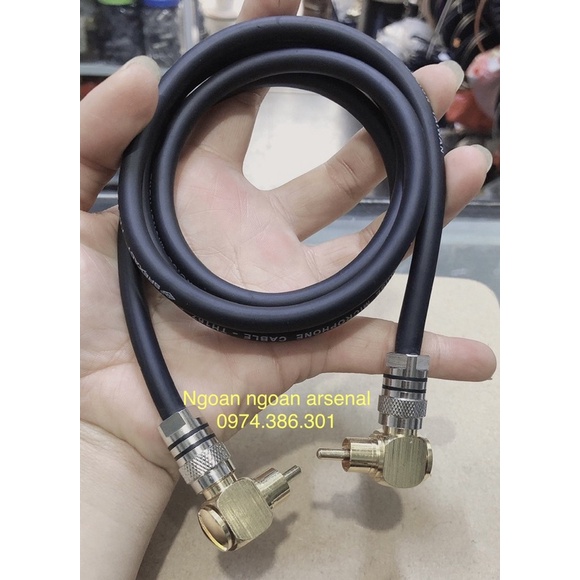 Dây tín hiệu Coaxial AV RCA cong bẻ góc chất lượng