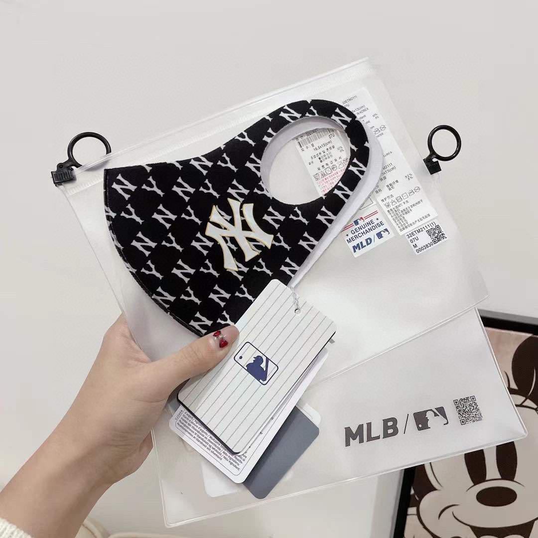Khẩu Trang Cotton Thoáng Khí Chống Bụi In Chữ MLB Phong Cách Hàn Quốc Cá Tính | BigBuy360 - bigbuy360.vn