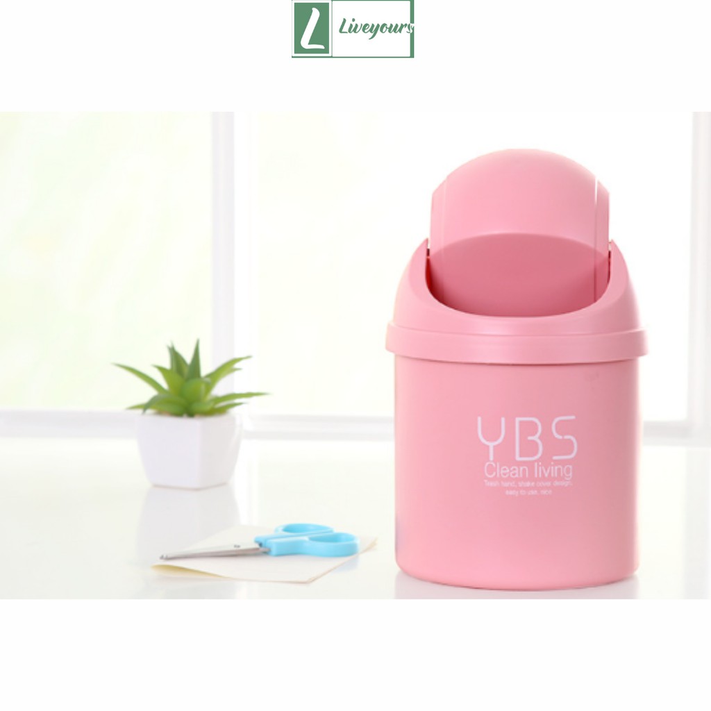 Thùng Rác Mini Để Bàn Làm Việc, Bàn Học Cực Dễ Thương - Thùng Rác Mini Có Nắp Đậy Tiện Lợi | BigBuy360 - bigbuy360.vn