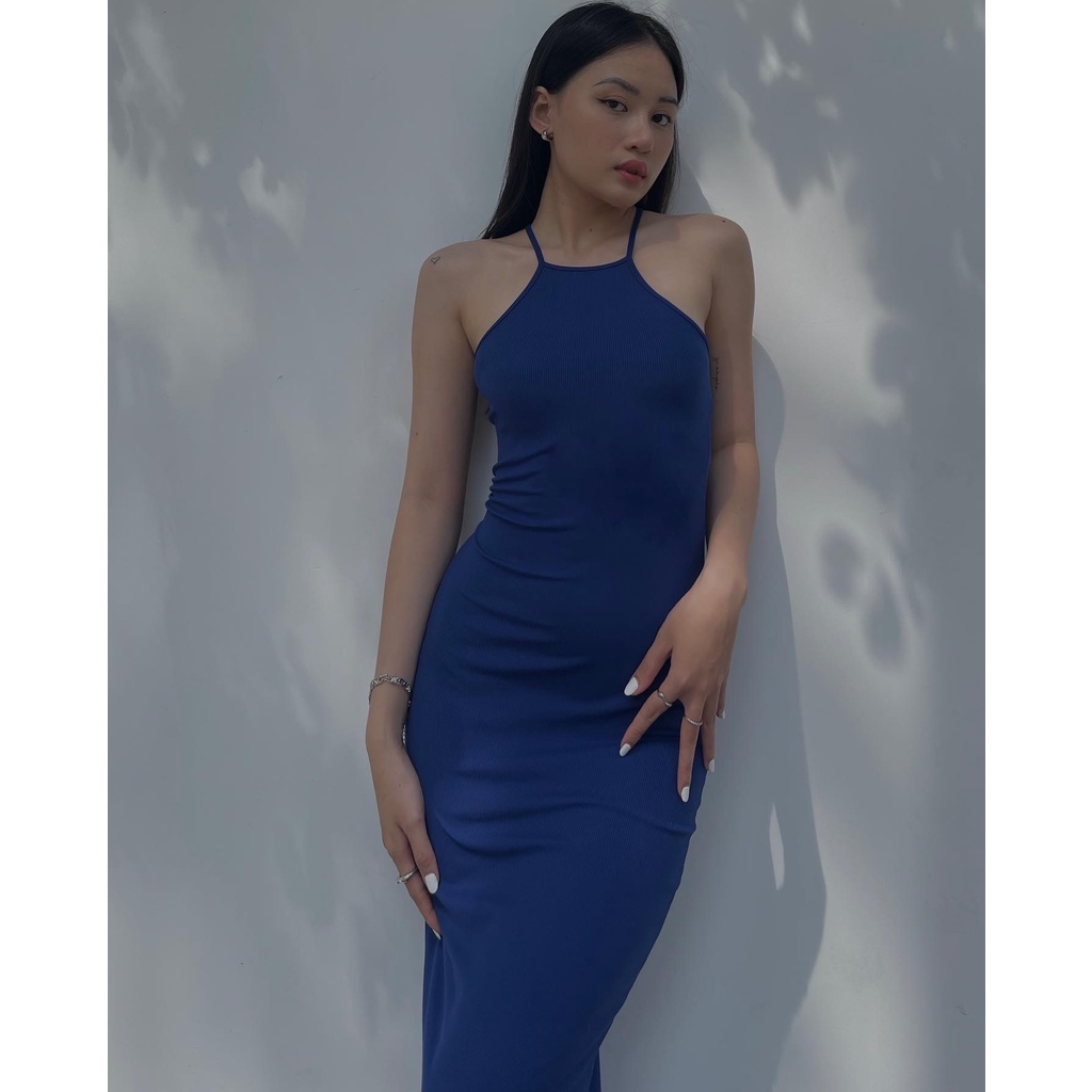 Đầm Thun Gân Lưng Cách Điệu - EDINI - D1489