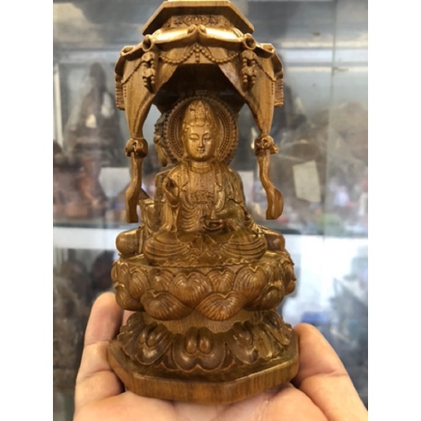 Tượng phật tam thánh gỗ thơm