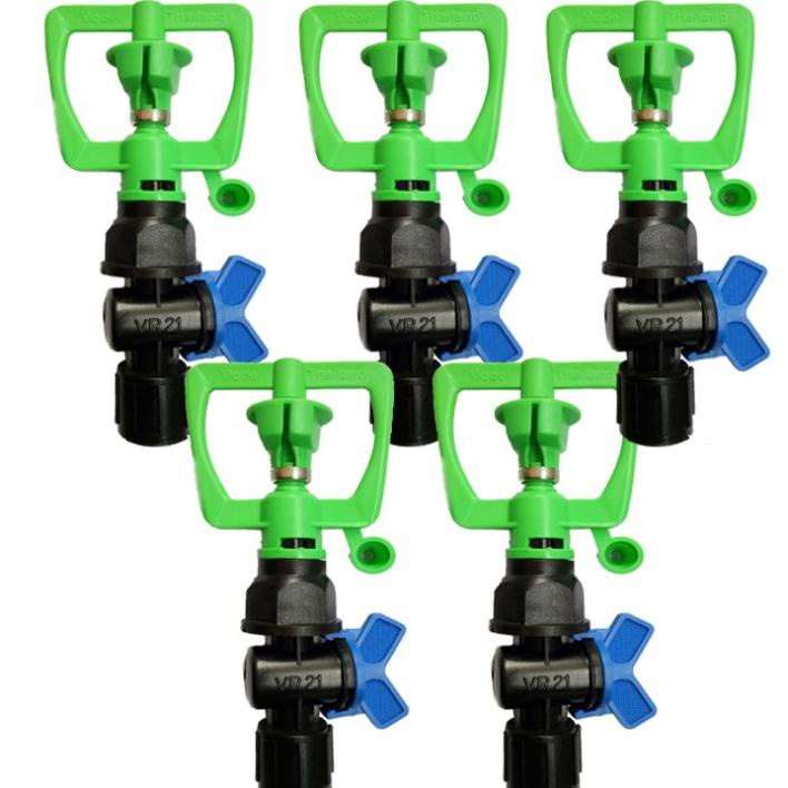 Bộ 20 van khóa ren ngoài, ren trong 21mm dùng cho hệ thống tưới cây, nước sinh hoạt, tưới nhỏ giọt,..