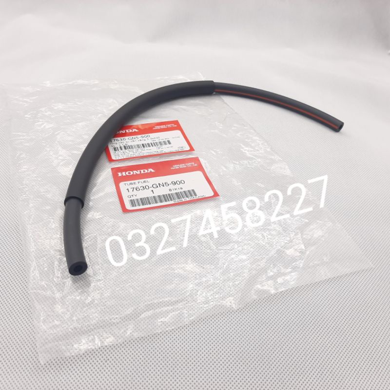 Ống dẫn xăng xe DREAM, WAVE....đen sọc đỏ zin honda