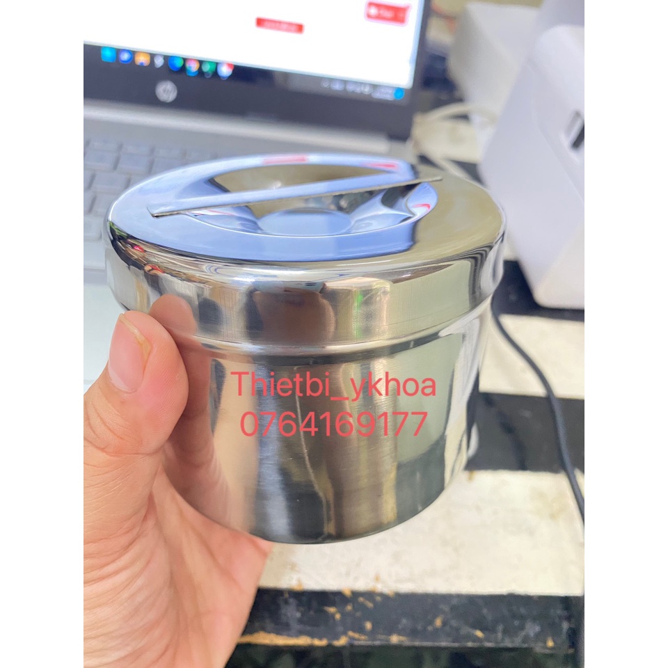Hộp đựng bông gòn inox các size - Hộp Gòn  Hàng Loại 1