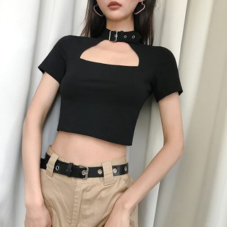 [HÀNG CÓ SẴN] Áo Croptop chocker cổ