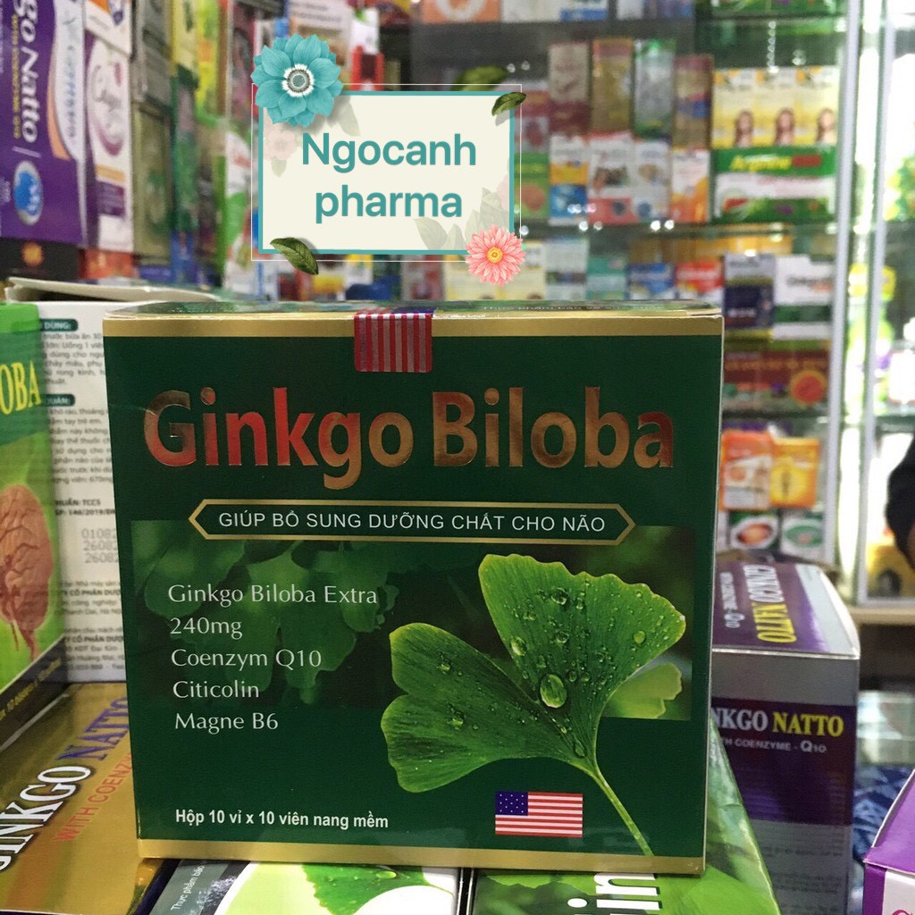 Ginkgo Biloba 240mg bổ sung dưỡng chất cho não
