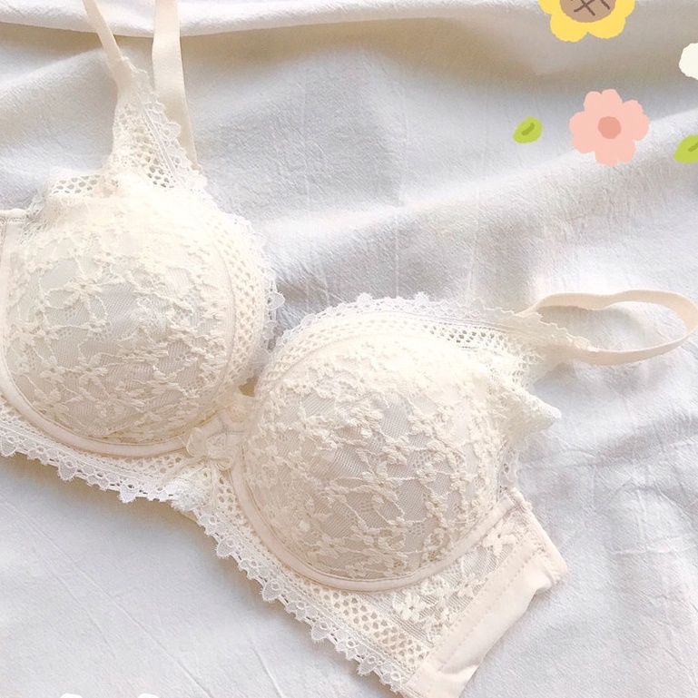 [Hàng Có Sẵn] Áo Lót Ren Dày Gợi Cảm Cỡ Lớn Không Gọng Thép Chống Chảy Xệ Có Thể Điều Chỉnh Cho Nữ