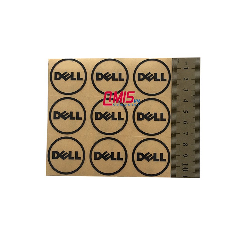 1 CÁI TEM LOGO Dell Latitude E5440 E5450 E5470 E7440 E7450 E7470 – Đường kính 3.5cm - ĐEN TRUNG (14 INCH)