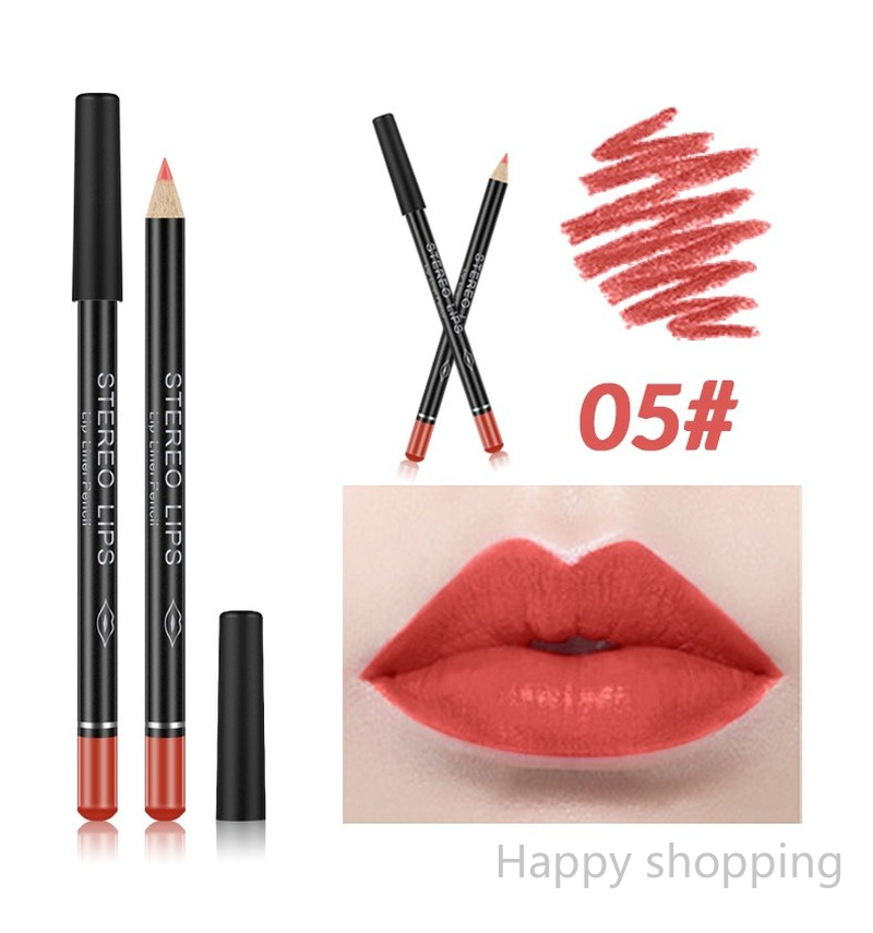 (Hàng Mới Về) Set 12 Chì Kẻ Viền Môi Chống Thấm Nước Màu Sắc Thời Trang | BigBuy360 - bigbuy360.vn