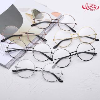 Mắt Kính Gọng Tròn Phẳng Phong Cách Harajuku Retro Nghệ Thuật Cho Học Sinh