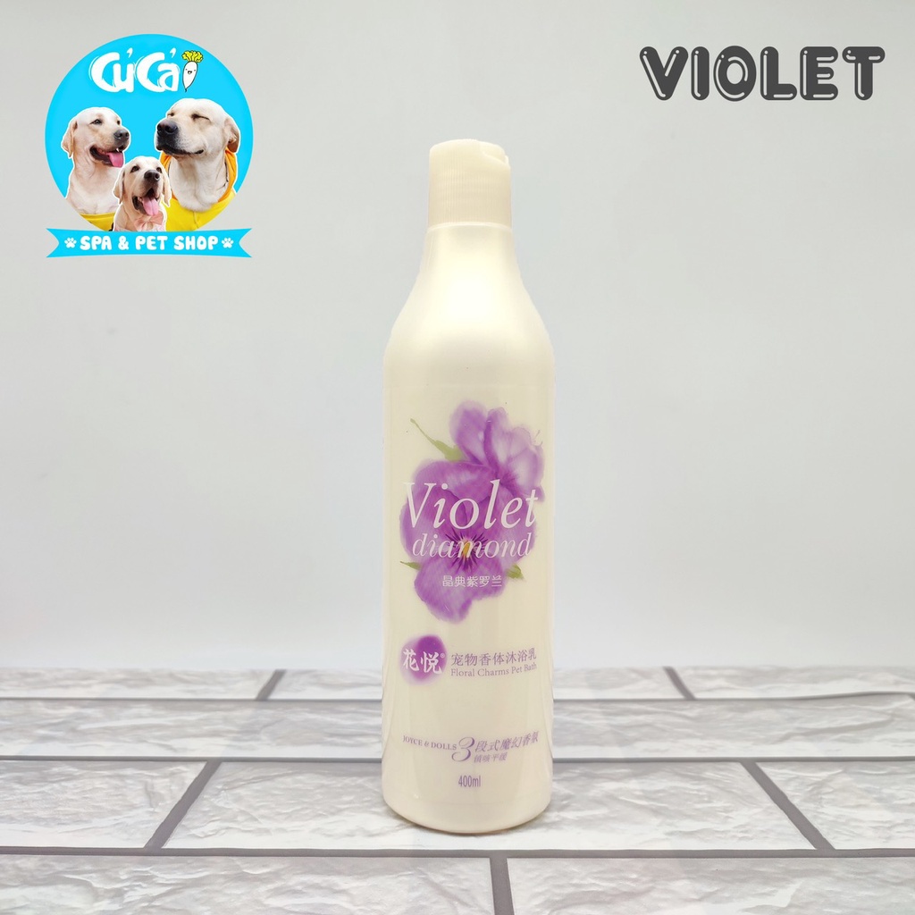 Sữa tắm nước hoa cho chó mèo Joyce & Dolls 400ml lưu hương thơm lâu, sữa tắm cho chó mèo cao cấp - Củ Cải Pet Shop