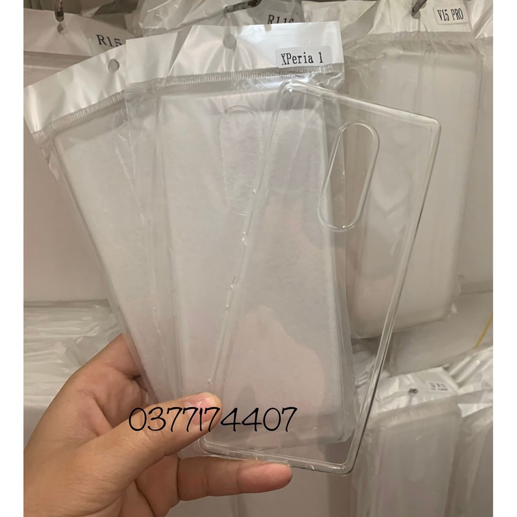 Combo 3 chiếc Ốp dẻo Sony Xperia 1 Silicon trong suốt ( loại Tốt )