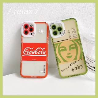 Starbucks Ốp Điện Thoại Tpu Dẻo Họa Tiết Logo Starbuck Thời Trang Cho Iphone 12 11 8 7 Plus X Xr Xs Max 11pro 12 Pro Max Se 2020