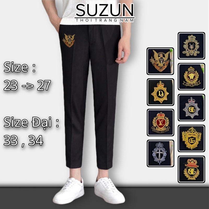 Quần Tây Nhỏ Logo Đính Đá Ống Côn Size 23->27, 33-34 - HÀNG MỚI VỀ
