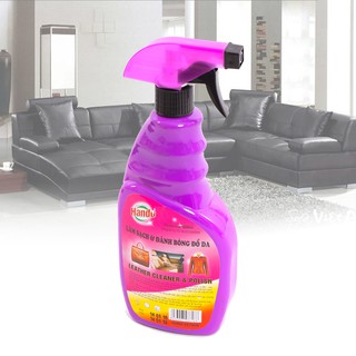 Xịt làm sạch và đánh bóng đồ da 600ml