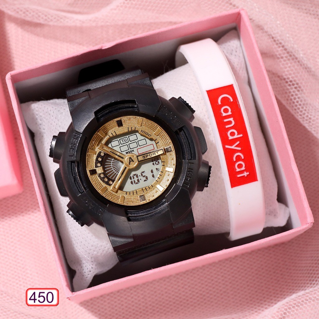 Đồng Hồ Thể Thao Nam Nữ Sport 450 Mặt Điện Tử Thời Trang Hot Trend - Hazo