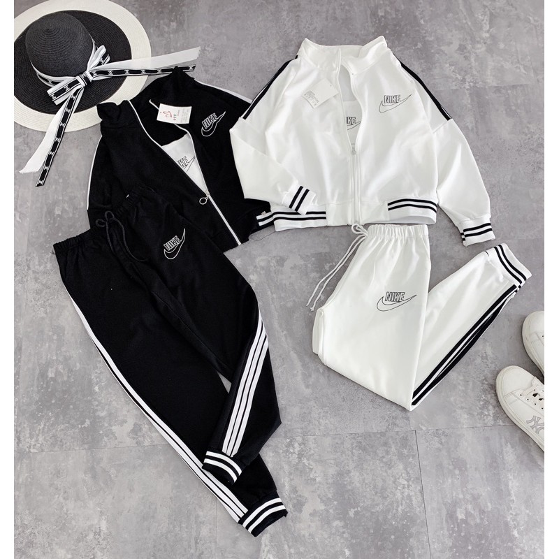 Set thể thao  3 món phối bo dệt