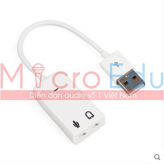 Sound Card USB 7.1 Chia Cổng Micro Và Loa Dễ Dàng