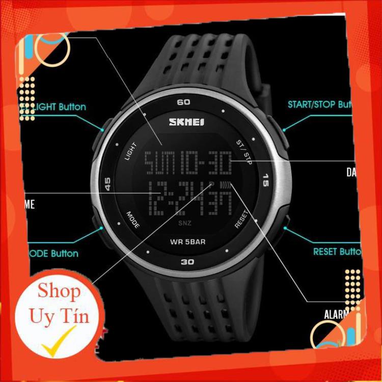 [Hàng Giả Trả Tiền] Đồng hồ Nam SKMEI 1219 Điện tử Thể Thao 2 múi giờ | BigBuy360 - bigbuy360.vn