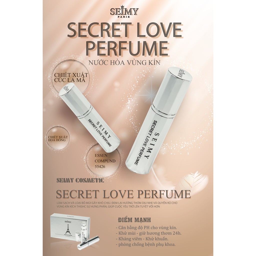 Nước hoa vùng kín Seimy - Secret Love Perfume - Nước hoa cô bé - Lưu hương lâu 24 giờ Hương thơm chuẩn Pháp 5ml | BigBuy360 - bigbuy360.vn