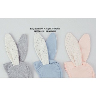 Mũ tai thỏ cotton cho bé