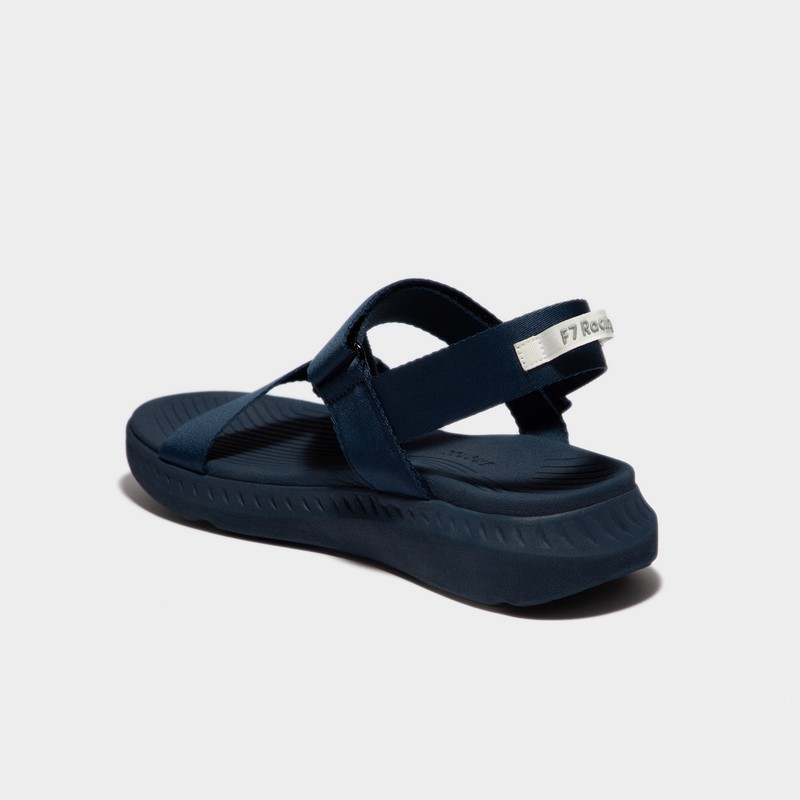 Giày Sandals Nam Nữ Unisex Shondo F7 Racing Đế Xanh Phối Trắng Quai Xanh Đen F7R3535