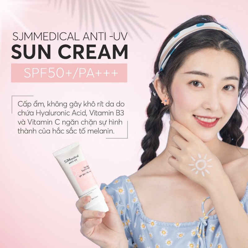 Kem chống nắng hàn quốc kiềm dầu nâng tone SJM Medical Anti UV Perfect Sunscreen SPF 50+/ PA+++ 60ml | BigBuy360 - bigbuy360.vn