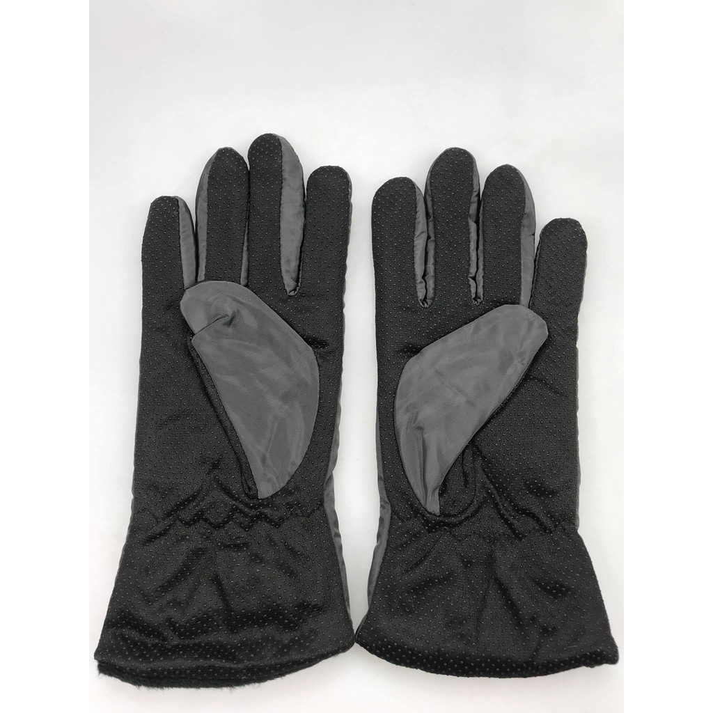 Găng tay đi xe máy lót nỉ họa tiết hình bông hoa, tất tay giữ ấm mùa đông, chống thấm nước, chống gió hiệu quả